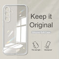 Full Camera Protection Silicone Soft Case For Samsung Galaxy S24 S23 S21 FE S22 Plus A14 A34 A54 Ultra Thin Clear Case Cover TPU