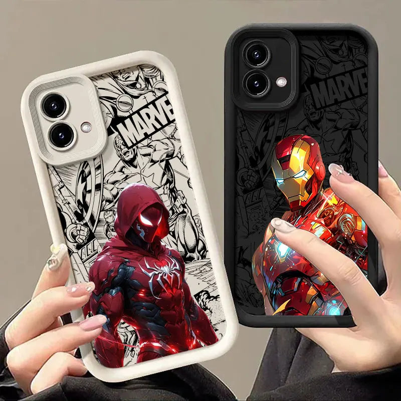 Iron Spider Man Case for Motorola Moto G06 G56 G86 G96 G100 5G Edge 60 70 Fusion 50 Pro 40 Neo G85 G84 G75 Captain America Cover