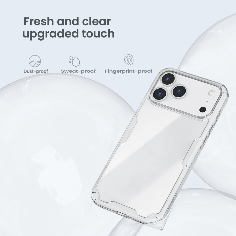 NILLKIN For iPhone 17 Pro Max Case Nature TPU Case for iPhone 17 Pro Transparent Clear Soft Silicone Cover For iPhone 17 Cases