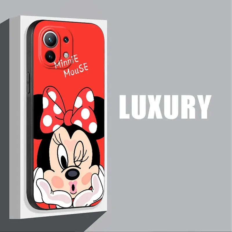 Stitch Mickey Minnie Mouse Phone Case For Poco X8Pro Max X5 X6 X7 X8 M6 M7 M8 F6 F7 Pro F8 Xiaomi 13T 14T 15T Pro 15 Ultra Cover