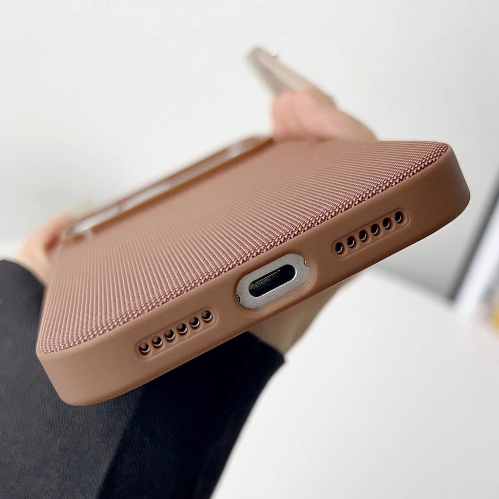High Quality Original Technology Woven Case For IPhone 17 16 15 14 13 12 Pro Max 11 Official For Magsafe Magnetic Protect Cover