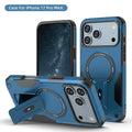 Armour Invisible Bracket For Magsafe Case For iPhone 17 Pro Max Magnetic Wireless Charge Stand Holder Coque  Cover