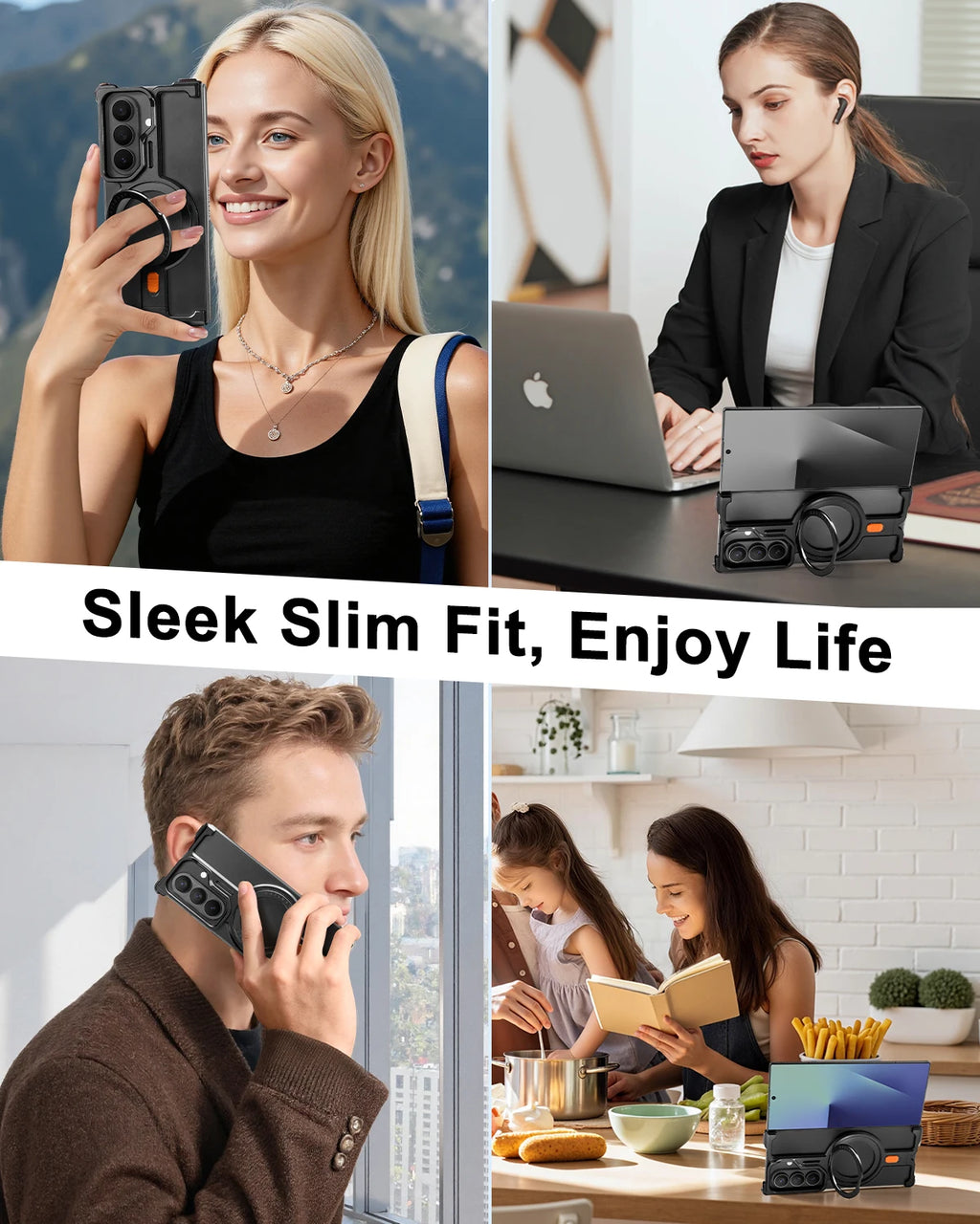 Eary Minimalist for Samsung Galaxy Z Fold 7 Phone Case With 360°Magnetic Stand Military-Grade Shockproof Drop Protection Cover