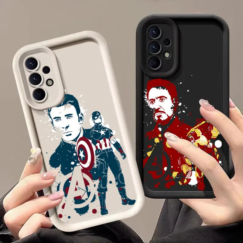 Marvel Avengers Hero Captain America Case For Samsung Galaxy A57 A56 A37 A36 A17 A07 A26 A16 A06 A55 A52 A14 A73 A34 Soft Cover