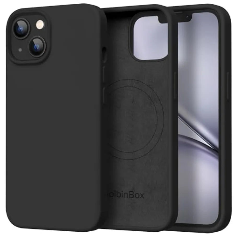Magnetic for iPhone 13 Case iPhone 14 Case, Compatible with MagSafe, [Soft Anti-Scratch Microfiber Lining], Slim Liquid Silicon
