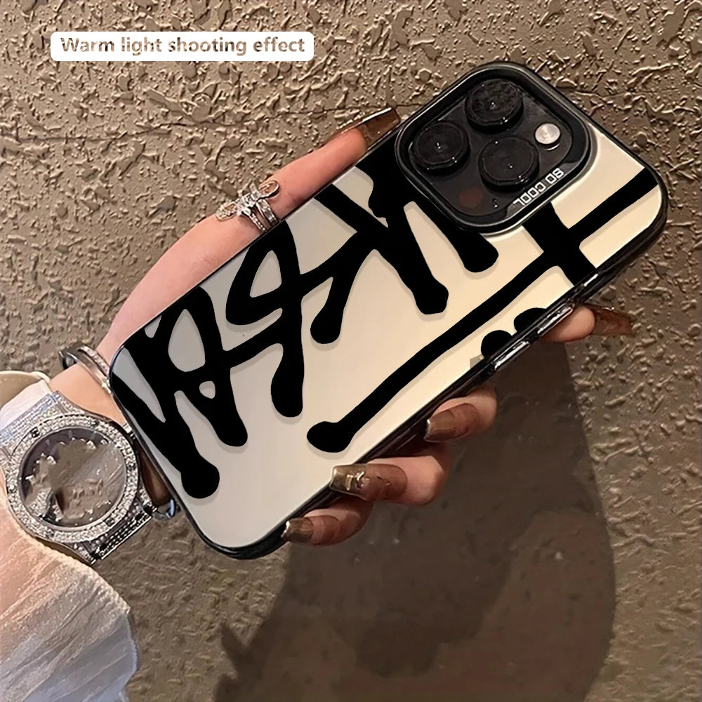 Creative And Stylish Phone Case For iPhone 17 16e 16 15 14 13 12 11 Pro Max X XR XSMAX 8 7 Air Plus Anti Fall Matte Back Cover
