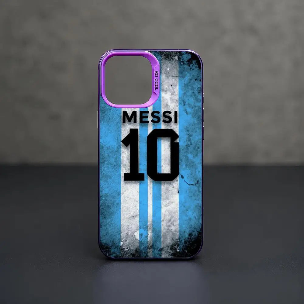1 Football Star Messi #10 Logo Phone Case iPhone 11/12/13/14/15/16/17 Pro Max Aurora TPU Case Shockproof Slim Stylish Cover