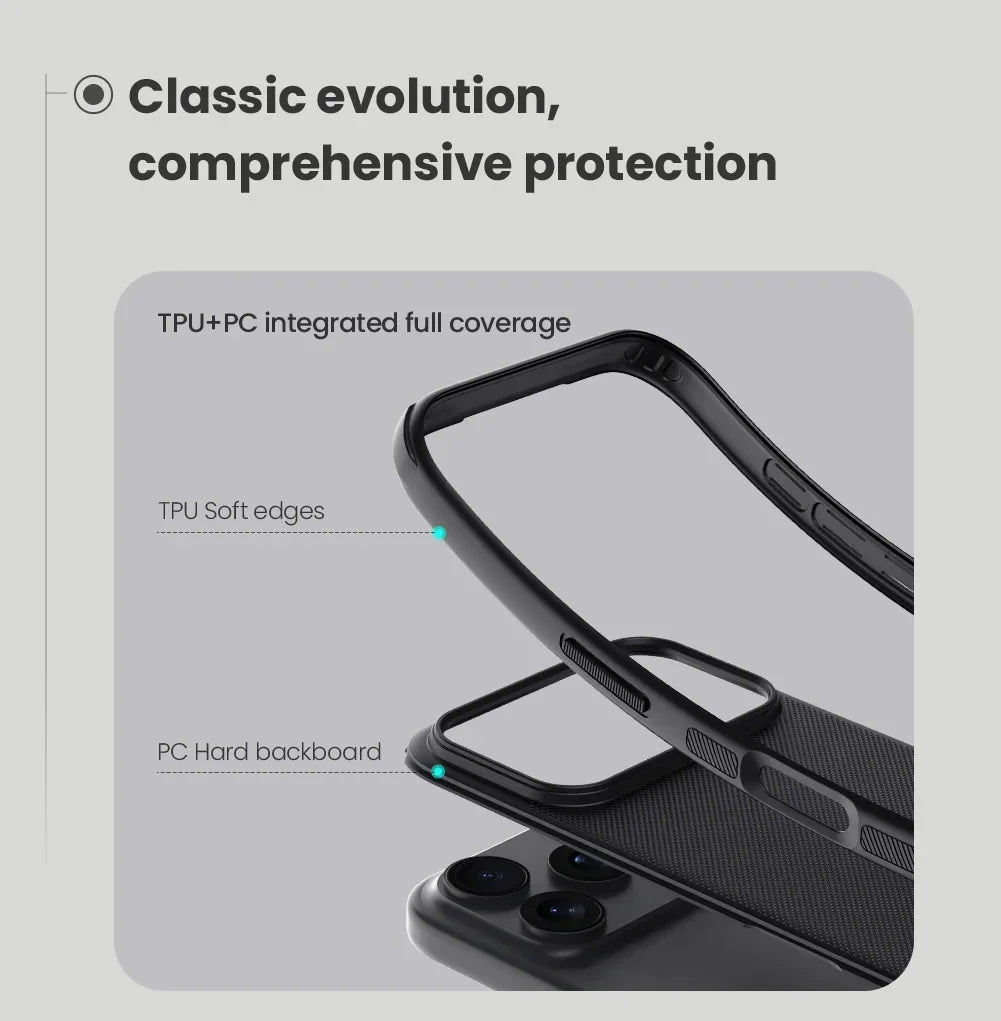 Nillkin For iPhone 17 Pro Max 17 Air 17Pro Frosted Shield Pro Case PC+TPU Airbags Shockproof Anti-Scratch Phone Cover