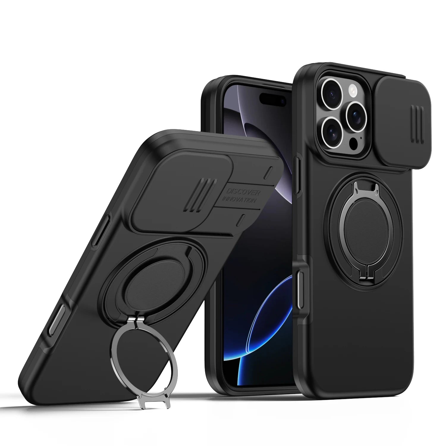 Slide Lens Protective Rugged Case for Iphone 16 Pro Max 17 Pro Iphone17 Iphone16 Dual Layer Best Protection Cover