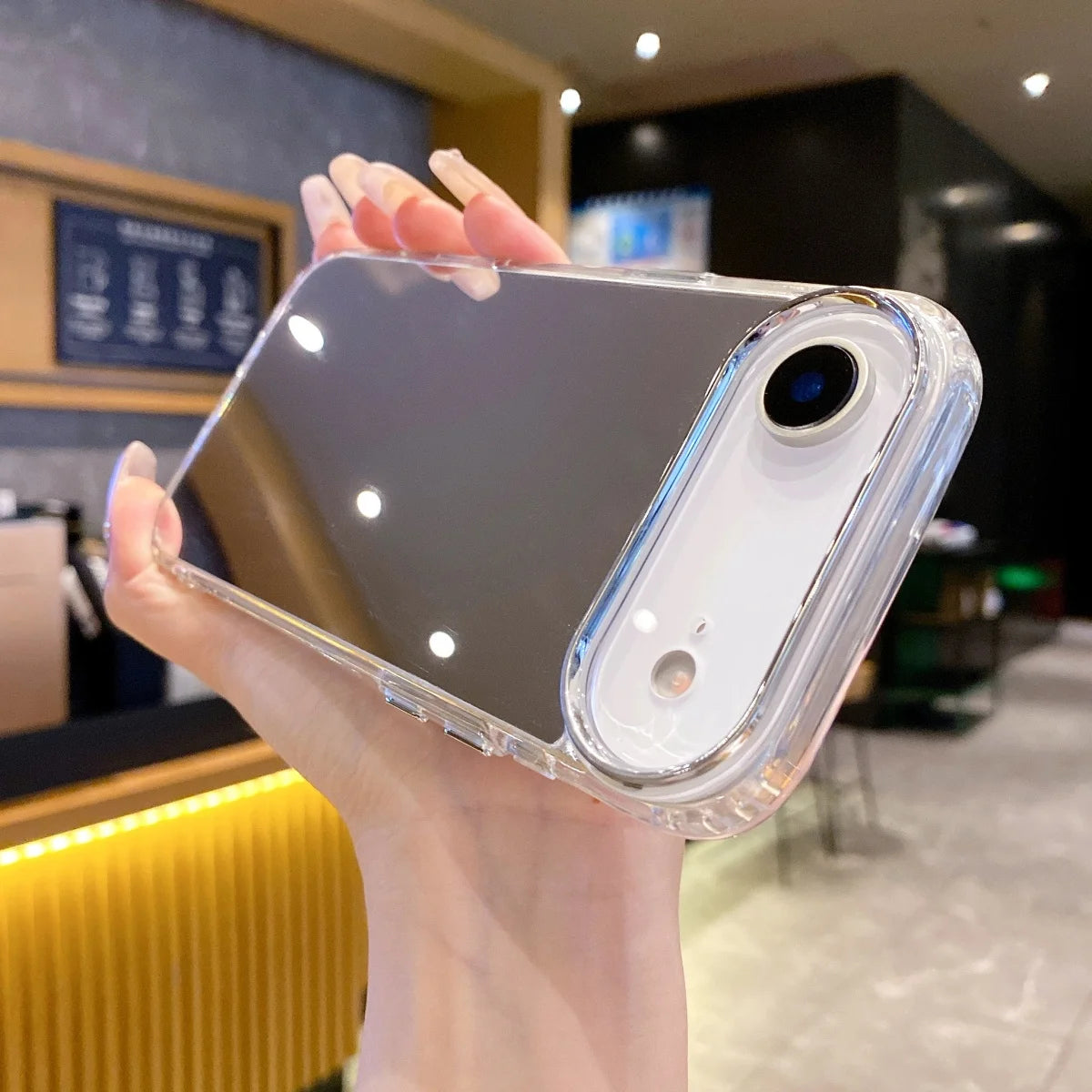 Fashion Plating Makeup Mirror Phone Case For iPhone 17 Air 16 15 14 13 12 Mini 11 Pro XR X XS Max 7 8 Plus SE Shockproof Cover
