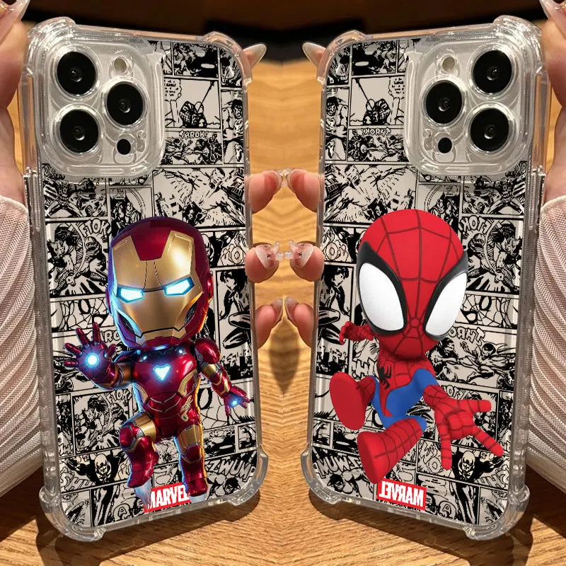 Cool Iron mans Spidermans Phone Case For Samsung A27 A37 A57 A17 A56 A26 A33 A54 A51 A73 A55 A53 A36 A35 A34 A25 A24 A23 4G 5G