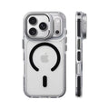 Luxury Magnetic Shockproof Clear Bumper Case for iPhone 17 Pro Max Air 16 15 14 13 12 Plus For Magsafe Lens Protect Stand Cover