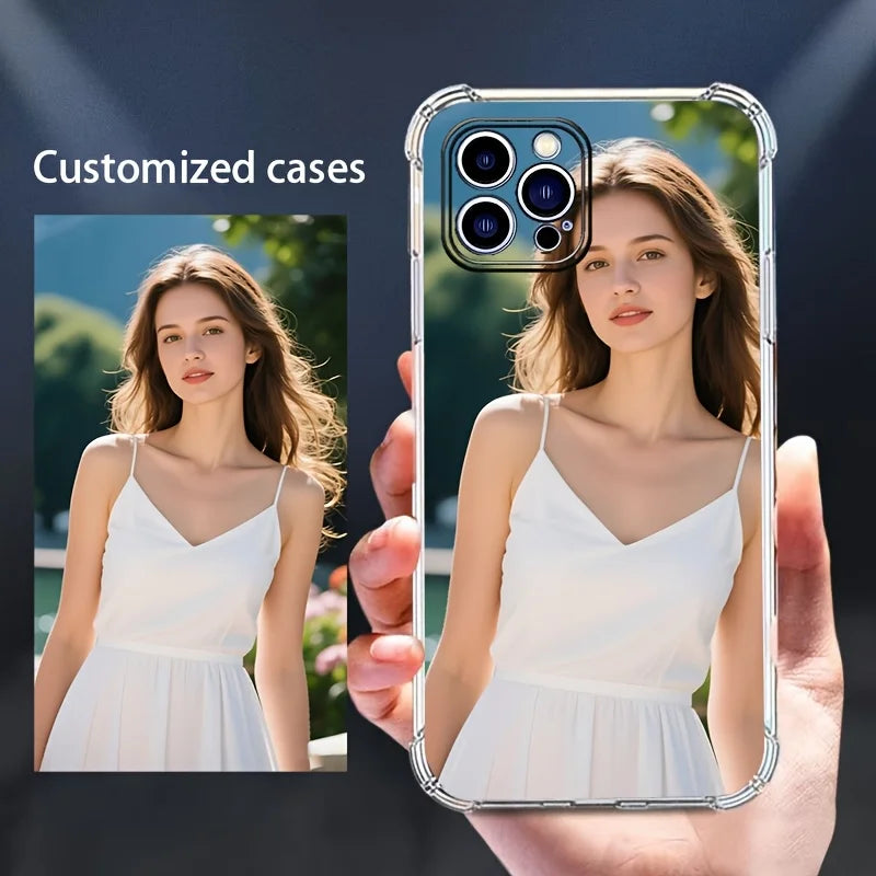 DIY Shockproof Soft Case Customised Artists photo For iPhone 17 16 15 14 13 12 11 Pro Xs Max SE 16e XR Plus Air  TPU back cover