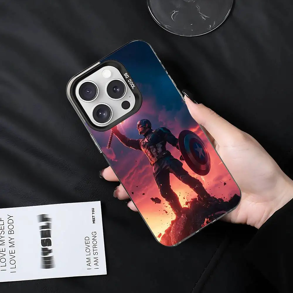 Cool-C-Captain-A-America-s Phone Case For IPhone 17 16 15 11 12 13 14 Pro Max 16 Plus 12 Mini 7 8 XR XS 15Pro MAX Cove