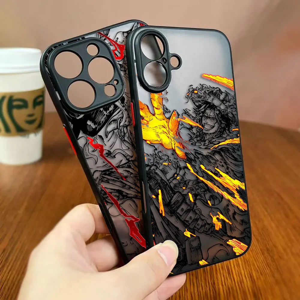 Anime One-P-Piece Luffy A-ACE Cover Matte Phone Case For OPPO RENO 13 8 8T 8Z7 7Z 6 6Z 5 5F 4 4F 3 2Z 2F LITE PRO Phone Fundas