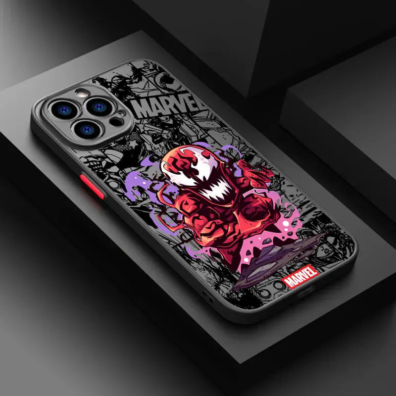 Marvel Sipiderman Venom Phone Case For iPhone 17 16 15 Pro Max Case 14 13 12 11 Pro Max 16e 17e Air Mini XS XR X 7 8 Plus Cover