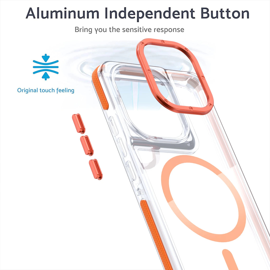 Luxury Shockproof Magnetic Transparent Case for Motorola Moto G stylus 2025 2024 G5G G Play GPower 2025 2024 For Magsafe Cover