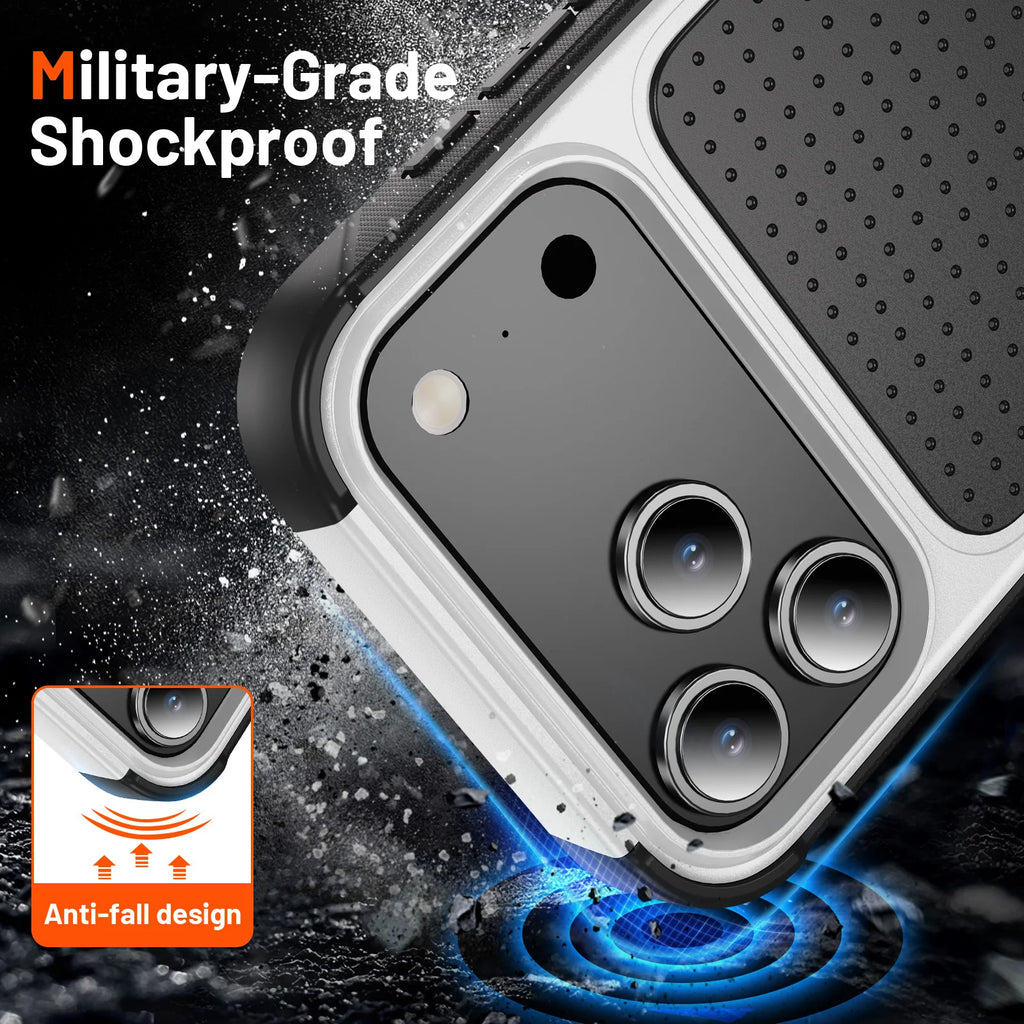 Anti-Slip Case for Iphone 17 Pro Max 16 15 14 Plus 13 Pro Max Iphone16 Iphone17 Best Protection Strong Heavy Phone Bag Cover