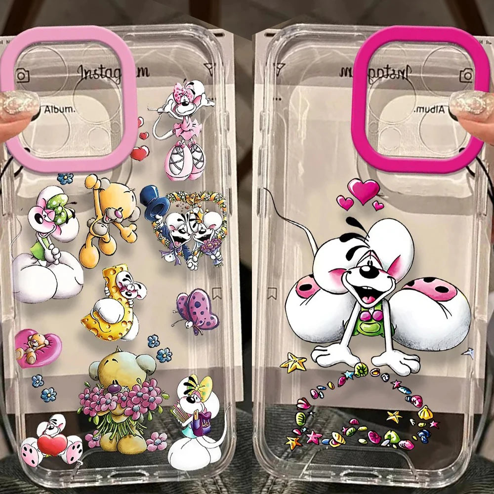 New Cartoon Diddls Mouses Phone Case For iPhone 17e 17 16 16e 15 14 13 12 11 Mini Pro Max X XR XSMax 7 8 Air Plus Back Cover