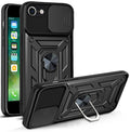 Magnetic Ring Camera Lens Holder Anti-Scratch Military Grade Armor Case For iphone 7 8 6 6s Plus SE 2020 Phone Cover
