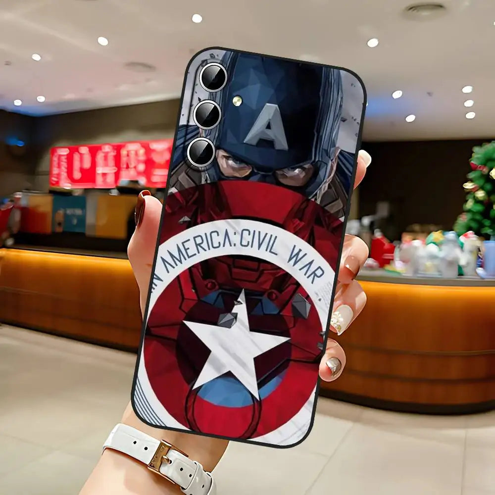 C-Captain America Phone Case For Samsung Galaxy S21 S22 S23 S24ULTRA S25ULTRA FE Ultra Plus5G A52S S26 Soft Cover