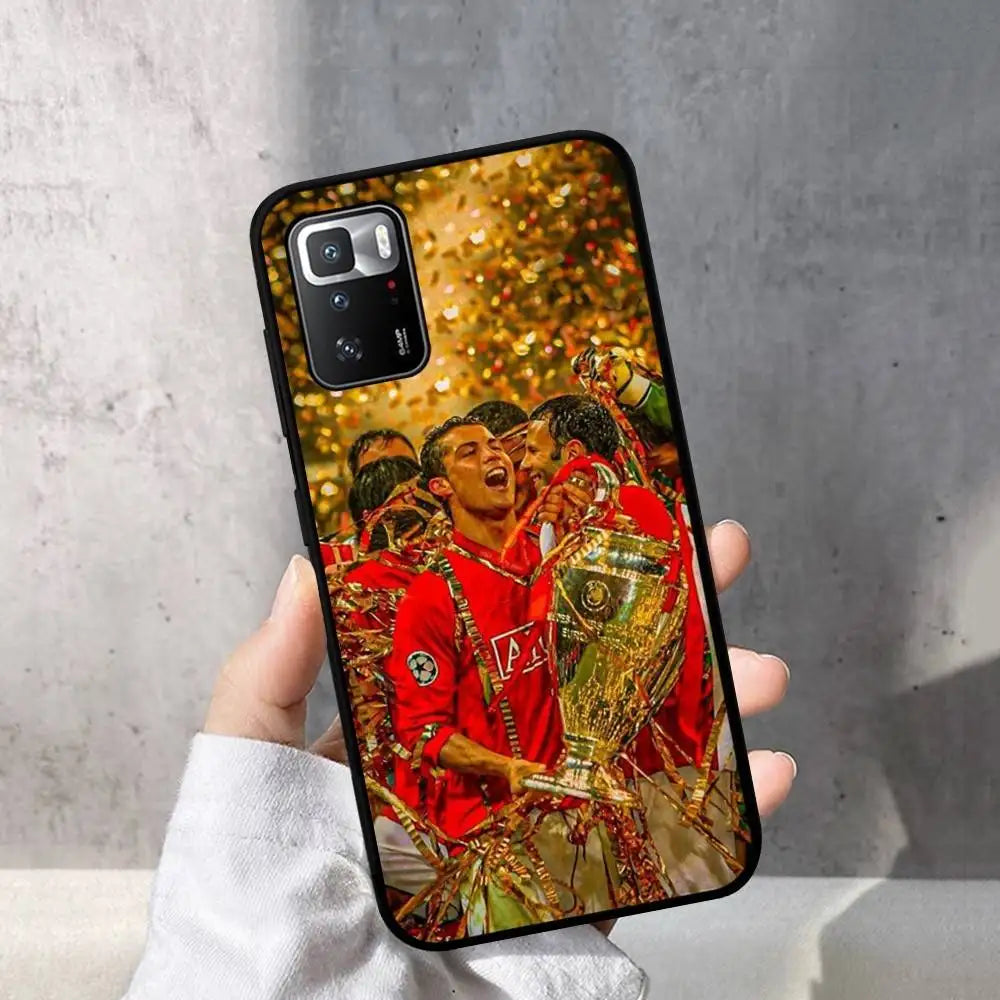Football R-Ronaldo Cr7 Phone Case For Redmi Note 4 X 5 A 6 7 8 T 9 9S 10 11 11S 11Epro Poco M3 Pro