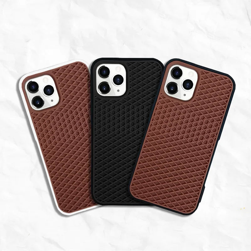 Original Waffle Shoe Phone Case For iPhone 17 16 15 14 13 12 11 Pro Max Soft Silicone Case for iPhone XR XS 7 8 Plus Back Cover