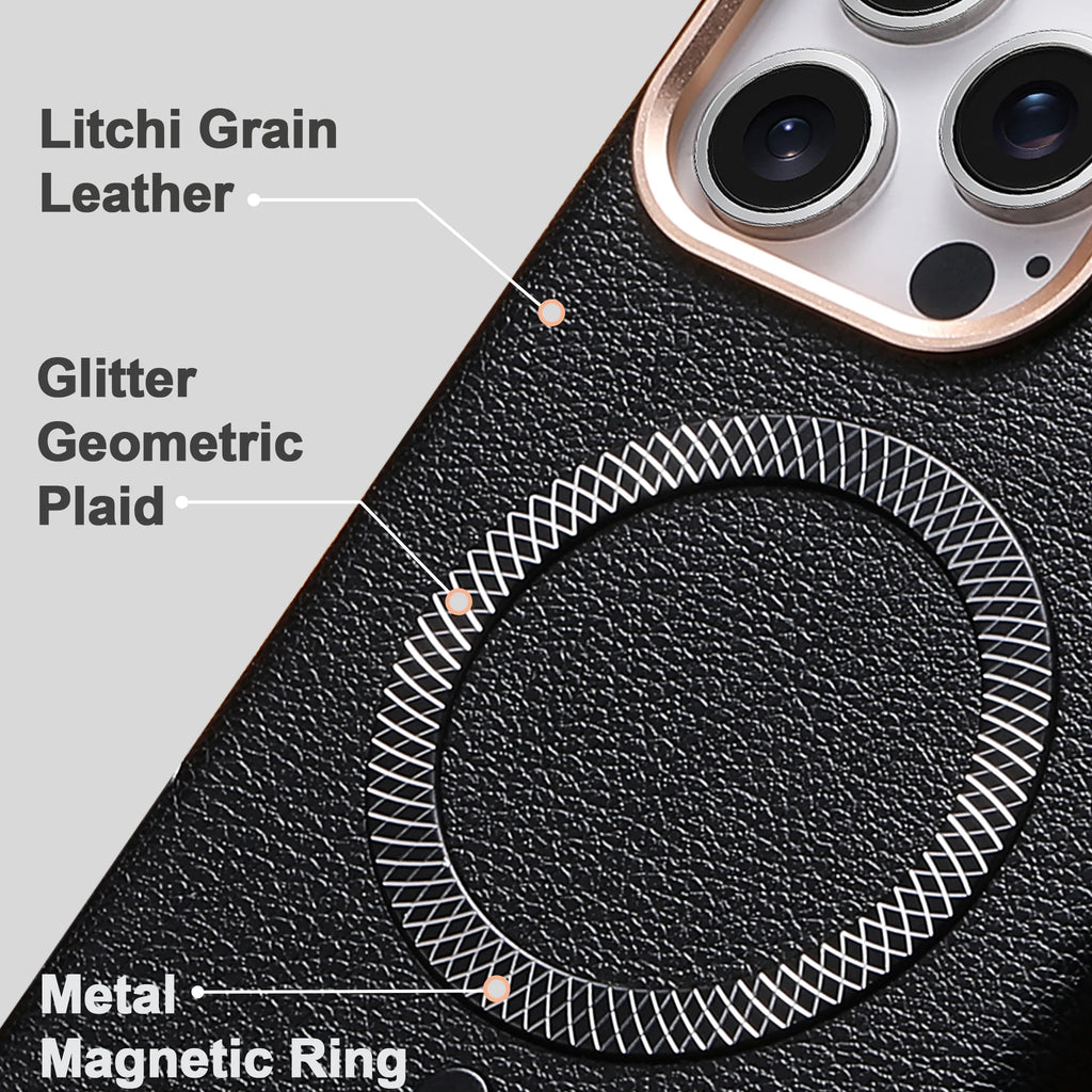 Eseble Magnetic Absorption Phone Case for iPhone 17/16/15/14/13 pro Max plus Lightweight TPU Full Coverage Anti-Fall
