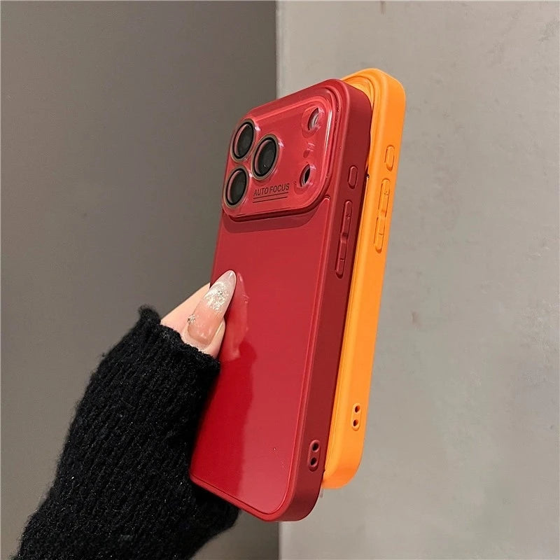 Luxury Tempered Glass Phone Case For iPhone 11 12 13 14 15 16 17 Pro Max Candy Shockproof Bumper Back Cases Cover