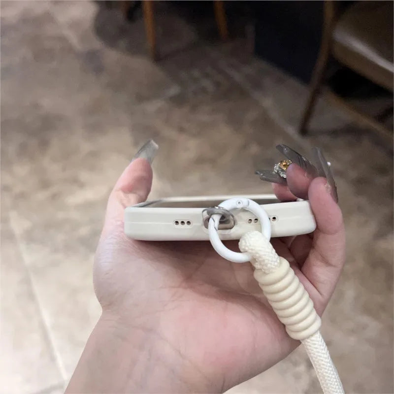 Original Liquid Silicone Soft Case for iPhone 16 15 14 Plus 13 12 11 Pro Max Metal Kickstand Holder For Magsafe Lanyard Cover