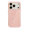 Cute Kitten Pink Leopard Print Pattern Phone Case for iPhone 17promx 17 16 15 14 17Pro Max 13 Pink Bumper Edge Shockproof Cover