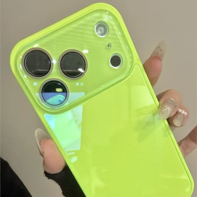 Luxury Tempered Glass Camera Protection Case For iPhone 11 12 13 14 15 16 17 Pro Max Shockproof Bumper Hard Glossy Back Cover