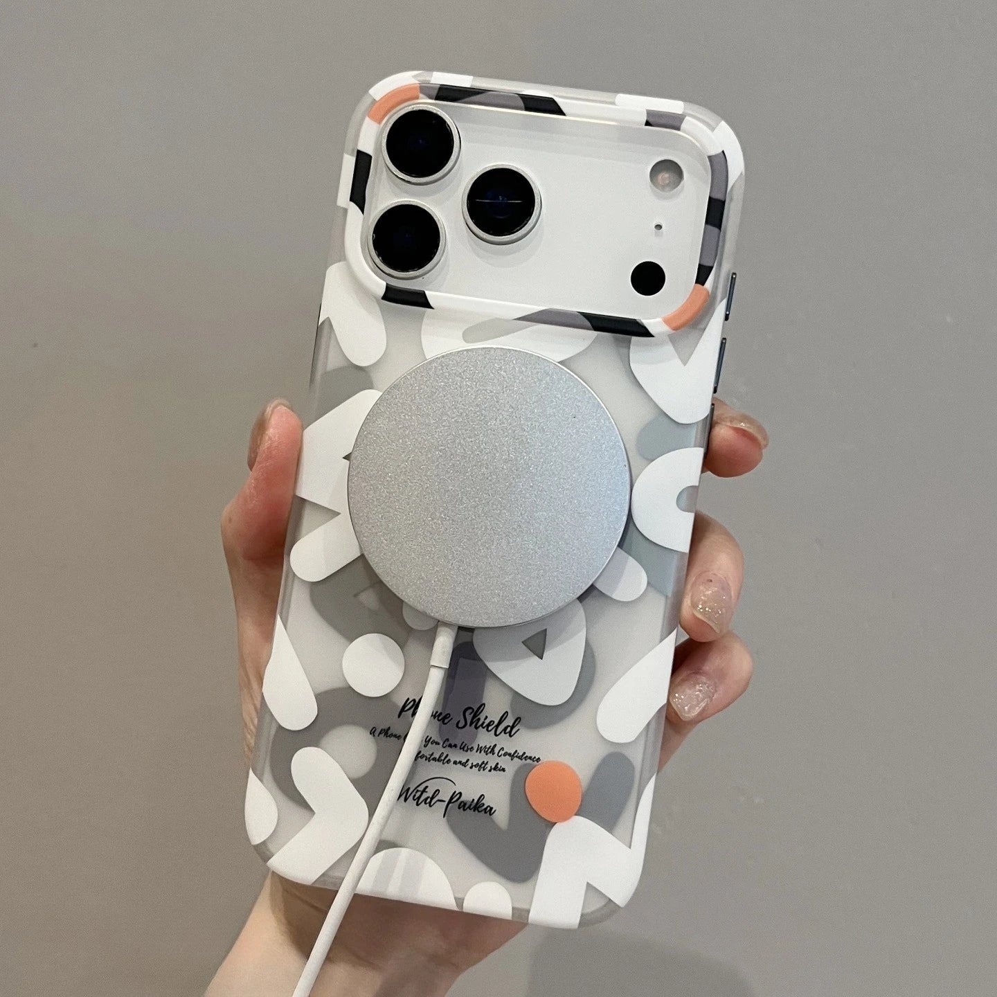 Graffiti Art Phone Case for iPhone 17 Pro Max 16 15 MagSafe Magnetic Charging Camera Shockproof Matte Back Cover Silicone Fundas
