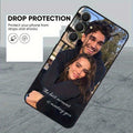 DIY Couple Photo Customized Black Soft Case For Samsung Galaxy A55 A54 A53 A52 Case A35 34 S25 S24 S23 S22 S21 S20 Ultra Plus FE