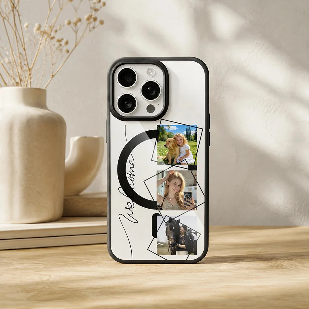 DIY Customized personality Photo Magnetic Phone Case For iPhone 17 16 15 14 13 12 11 Pro Max Mini XS XR Air 16e 17e 8 Plus Cover