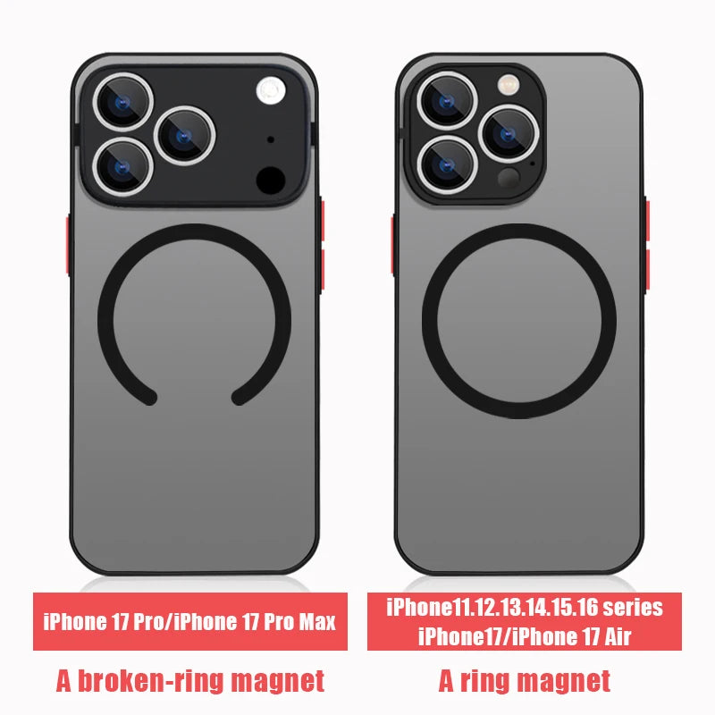 Magnetic For Magsafe Astronaut Phone Case For iPhone 17e 16e 17 16 15 Pro Max 14 13 12 Pro 16 15 Plus 11 Shockproof Matte Cover