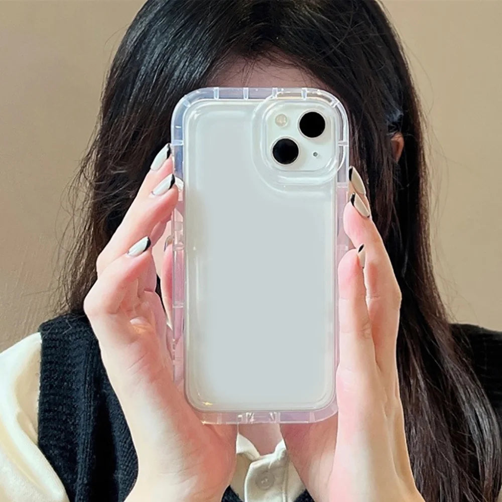 Shockproof Clear Phone Case For Samsung A55 A56 5g A54 Case S25 S24 Ultra S23 FE A34 A26 A15 A53 A36 A35 A32 A24 Airbag Cover
