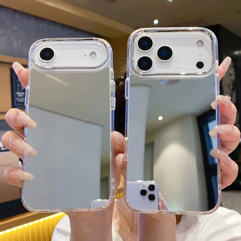 Fashion Plating Makeup Mirror Phone Case For iPhone 17 Air 16 15 14 13 12 Mini 11 Pro XR X XS Max 7 8 Plus SE Shockproof Cover
