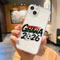 Ghana Football Champion 2026 Phone Case For iPhone 17 16 15 14 13 12 11 Pro Max SE 7 8 Plus soft Shockproof TPU Clear Cover