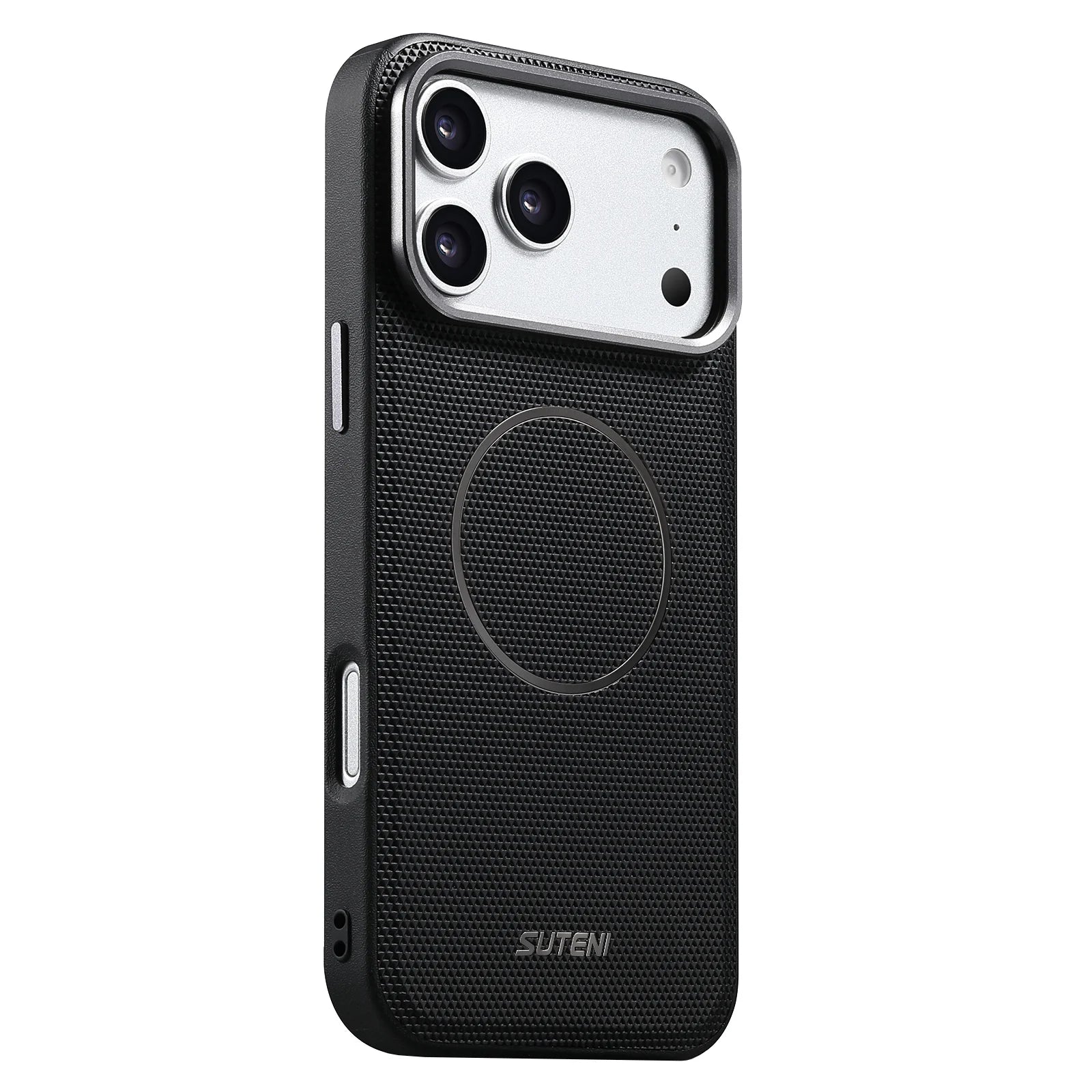 Diamond Texture Particle Magnetic Case For iPhone 17 Pro Max 16 15 14 13 For Magsafe Wireless Charging Shockproof Phone Cover