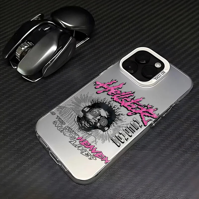 Fashion Graffiti Phone Case For iPhone 17 17e 16e 16 15 14 13 12 11 Pro Max Air Plus H-H-HellstarS-Anti Fall Matte Back Cover