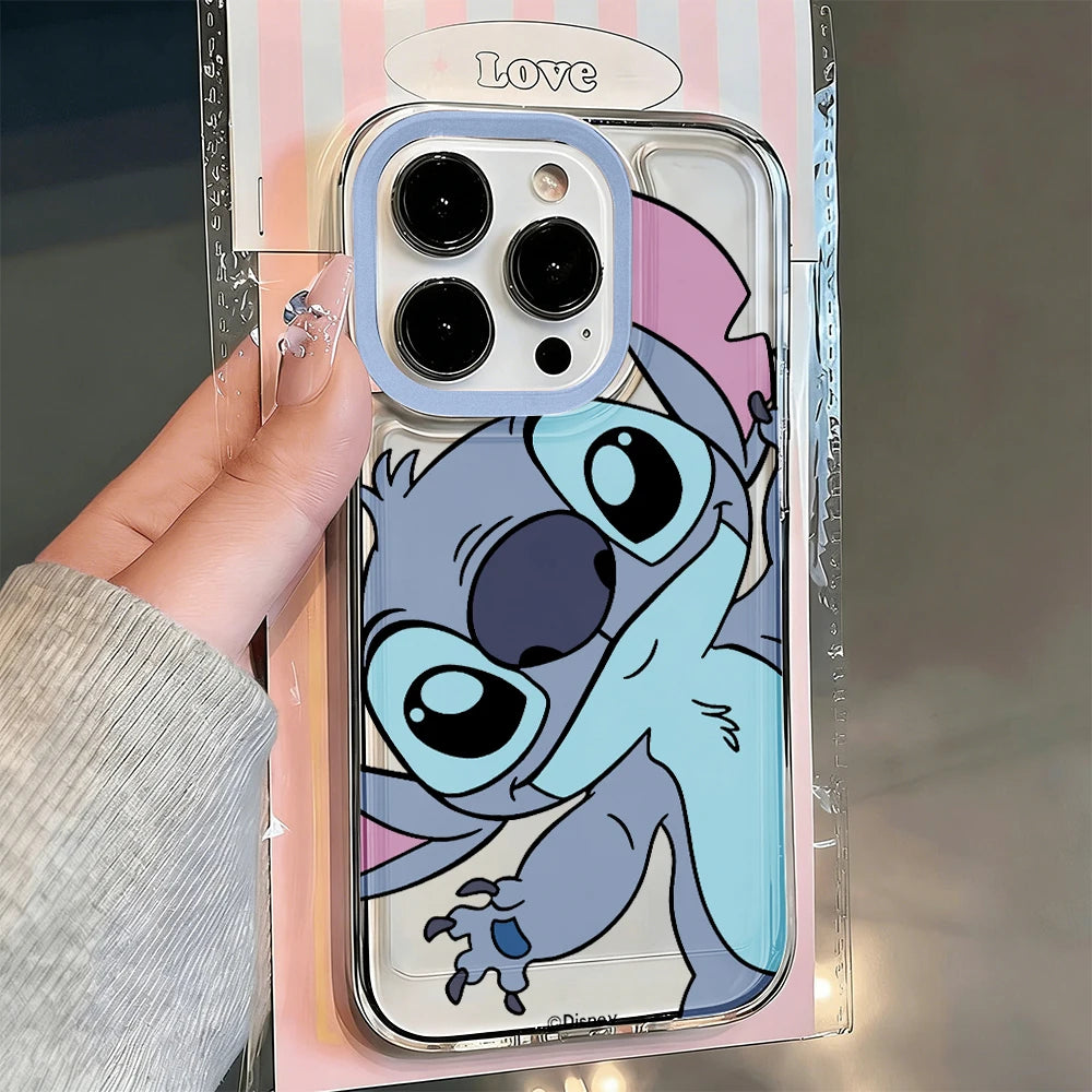 Stitch Cute Collage Frame Phone Case For iPhone 17 Pro15 16 13 14 Plus 12 11 17 Air Pro Max XR XS TPU Creative Cartoon Cover