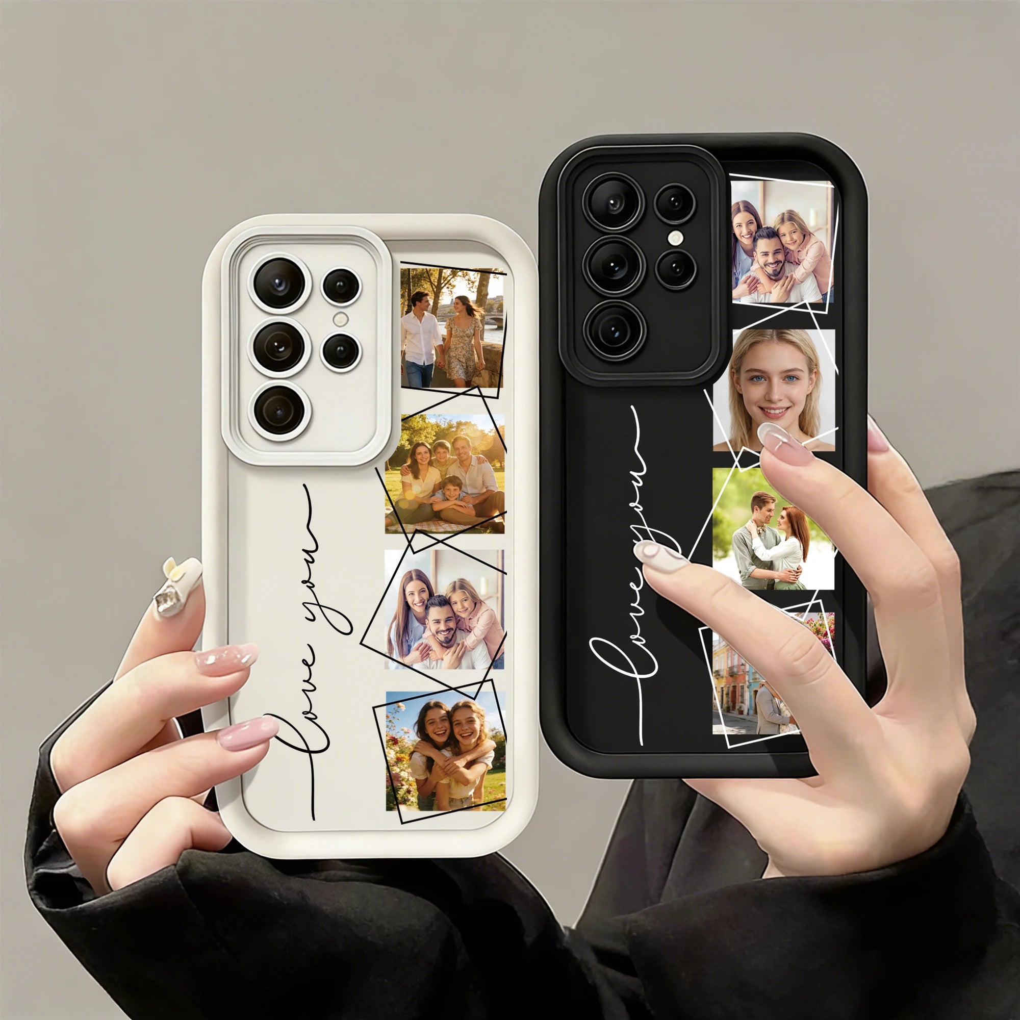 Custom Photo Family Friends Couple Pictures Soft TPU Phone Case For Samsung Galaxy S26 S25 S24 S23 S22 S21 S20 Ultra Plus FE A56