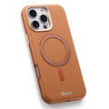 New Luxury Solid Color Leather For Magsafe Magnetic Shockproof Phone Case For iPhone 17 Pro Max 15 13 14 16 Pro Max Bumper Cover