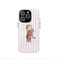 Cute striped monkey and kitten pattern Phone Case for iPhone17 17Air 16ProMax 16e 15 14 14 12mini 7Plus XR 2in1