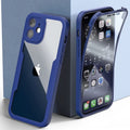 360 Full Body Front+Back Clear Case For iPhone 17 16 15 14 Pro Max Air 13 11 12 Pro Max Plus 16E SE3 Bumper Shockproof Cover