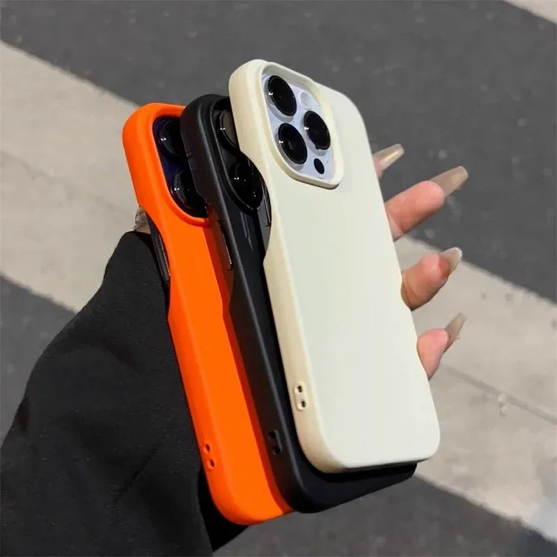 Fashion Soft Candy Liquid Silicone Phone Case For iPhone 17 16 11 12 13 14 15 Pro Max Plus Shockproof Bumper Back Cases Cover
