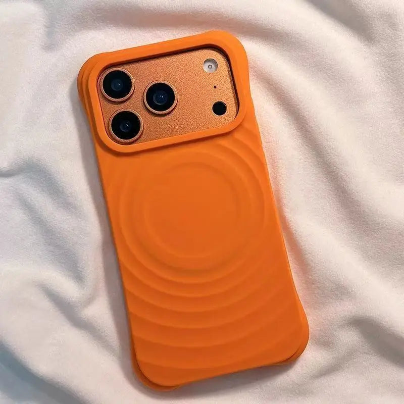 Water Ripple Silicone For Magsafe Magnetic Case For iPhone 17 Air 16 15 14 13 12 11 Pro Max Plus Shockproof Soft Protector Cover