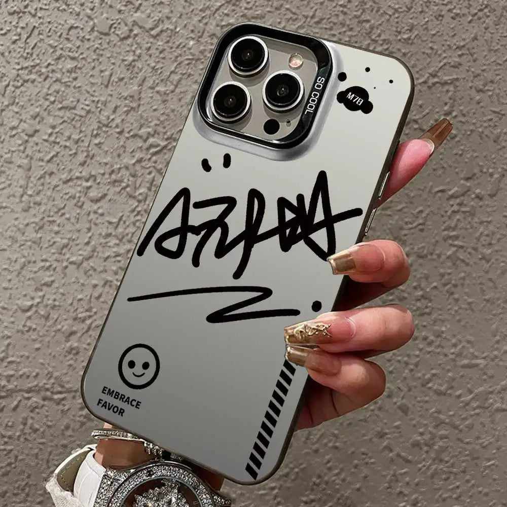 Case For Motorola Moto G84 5G G04 G14 G10 G20 G30 G04S G24 G34 G13 G23 G53 G22 E32S E22i Creative Design Silver IMD Phone Cover