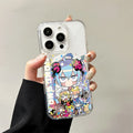 Cartoon Hatsune Miku Wireless Charging Case for iPhone 17 Air 16 E 15 14 Plus 13 12 Mini 11 Pro Max Transparent Silicone Cover
